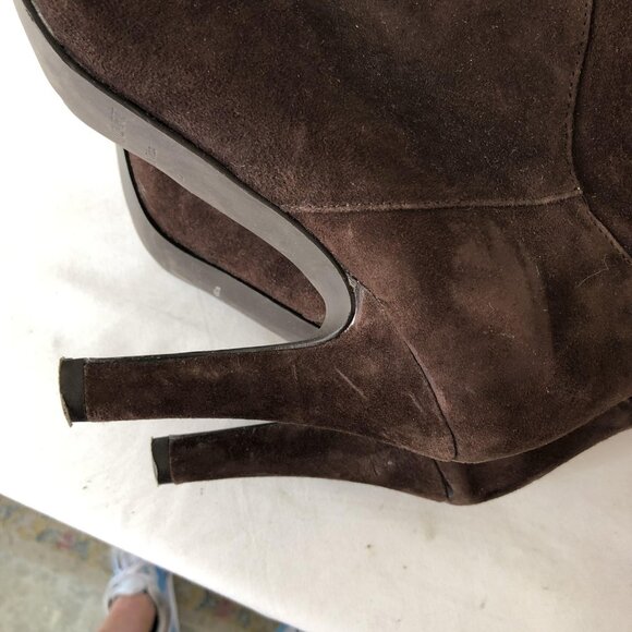 Colin Stuart Boots Womens Size 8B Suede Over Knee High Heel Shoes - Picture 16 of 16